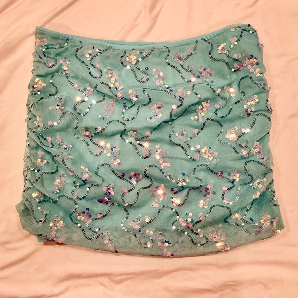 Sequin mini skirt